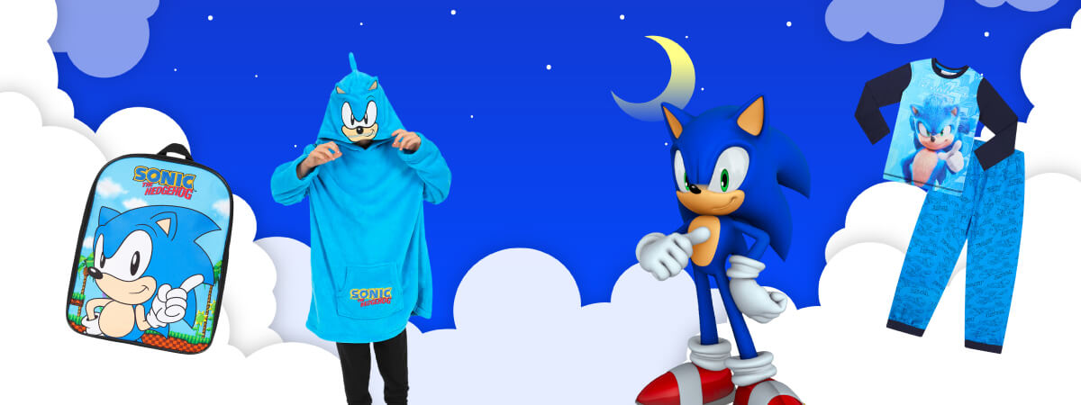 Sonic the hedgehog Hooded Jumpsuit Costume for Adults