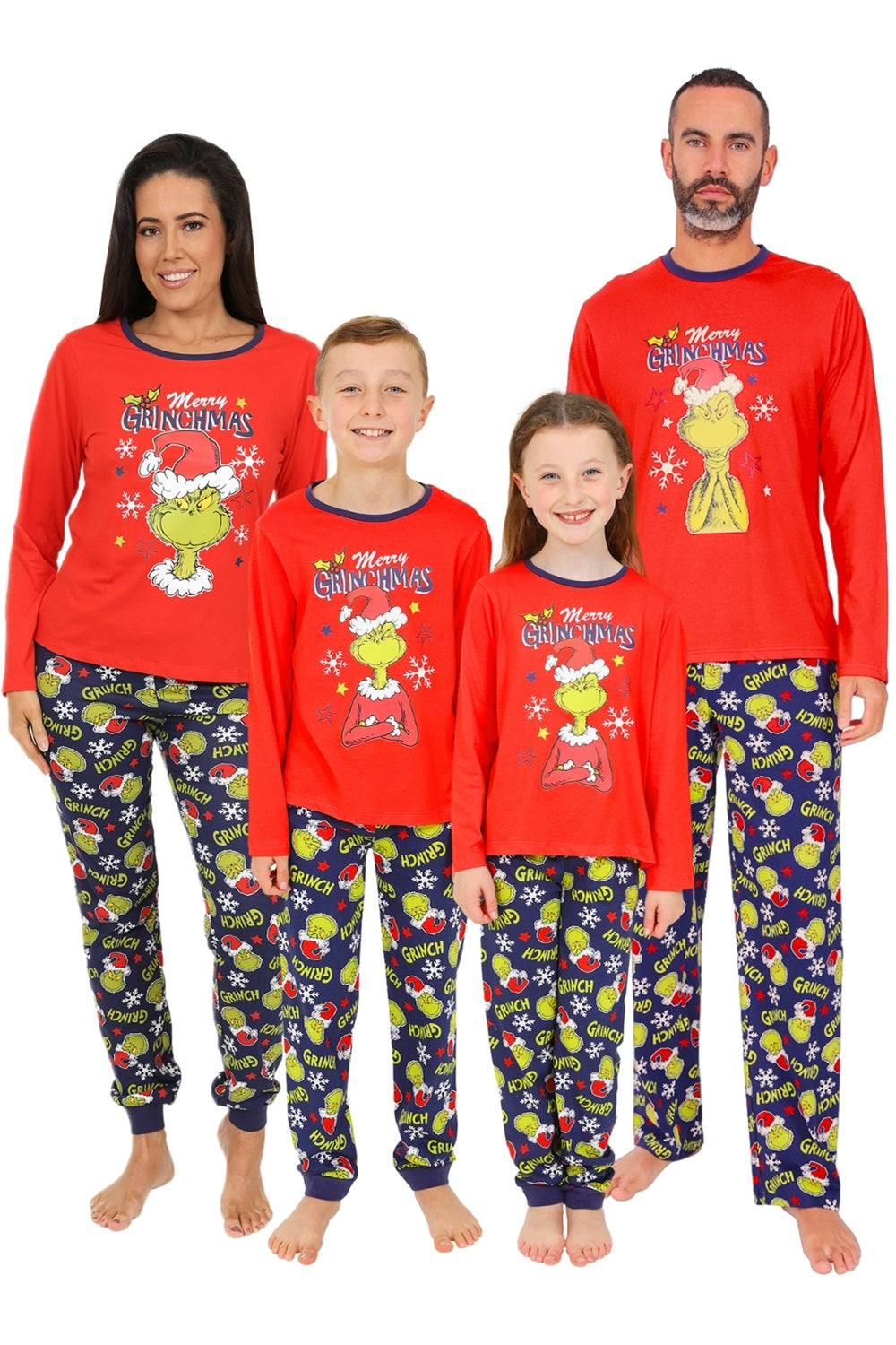 Matching Family Red Check Pocket Women's, Men's and Kids Pyjama Set