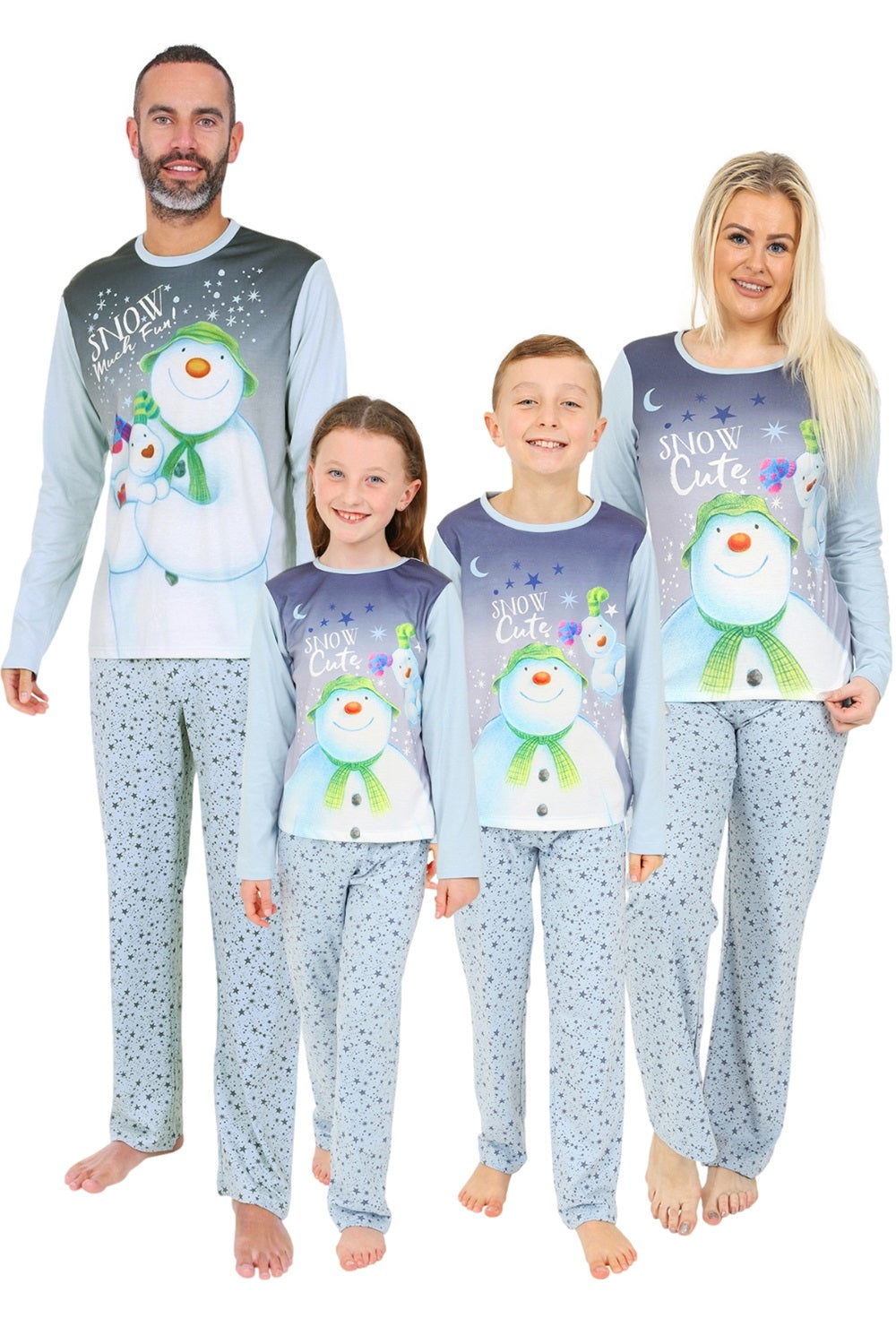 Official The Snowman and the Snowdog Matching Family Christmas Long Py