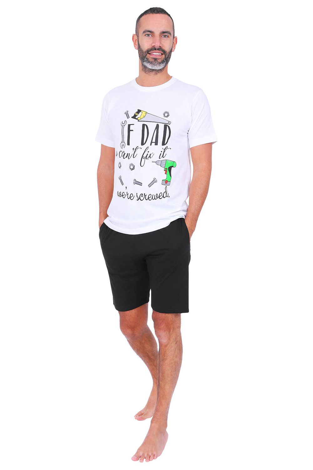 Mens short and discount t shirt pyjamas