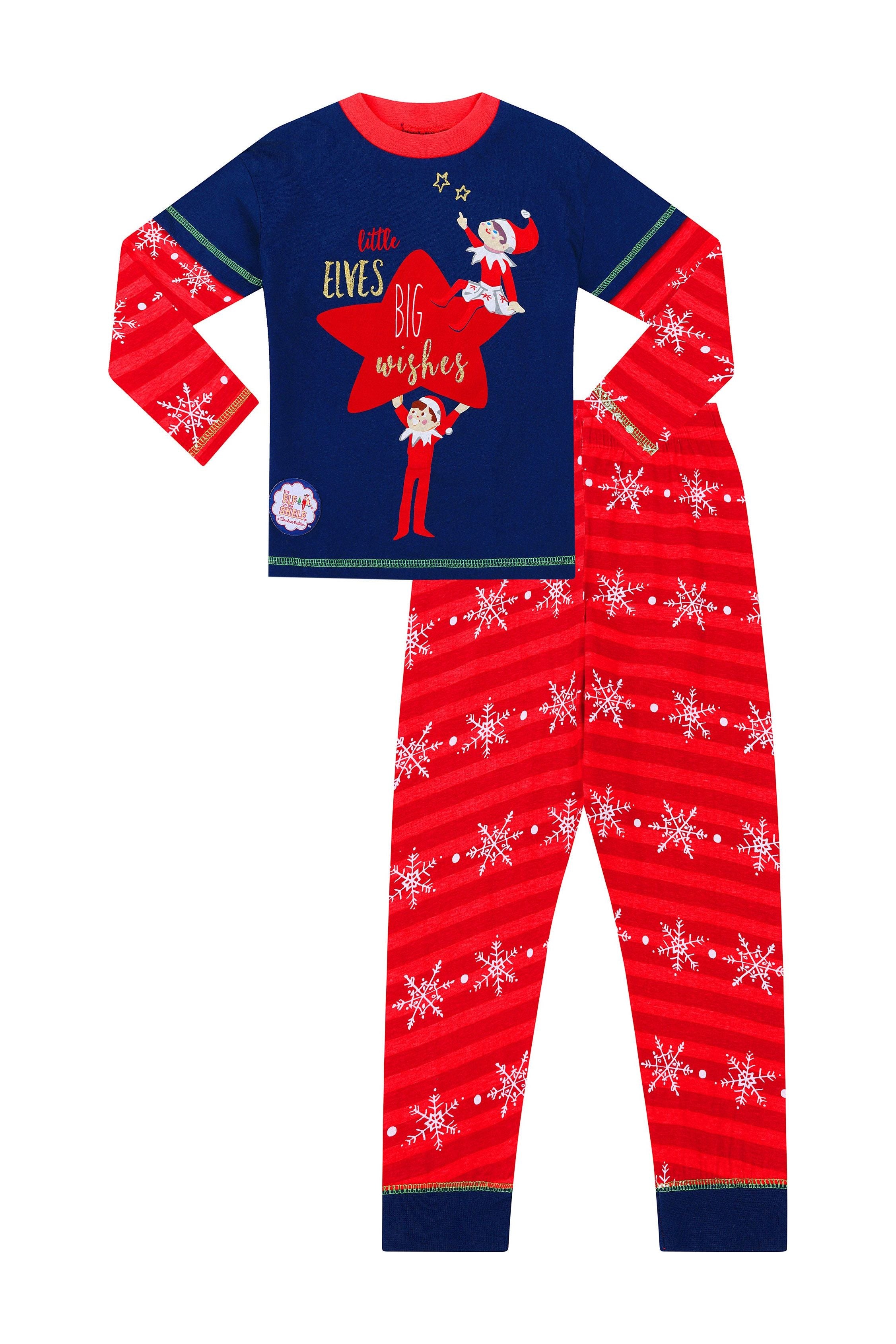 Women s Official The Elf on The Shelf Long Pyjamas