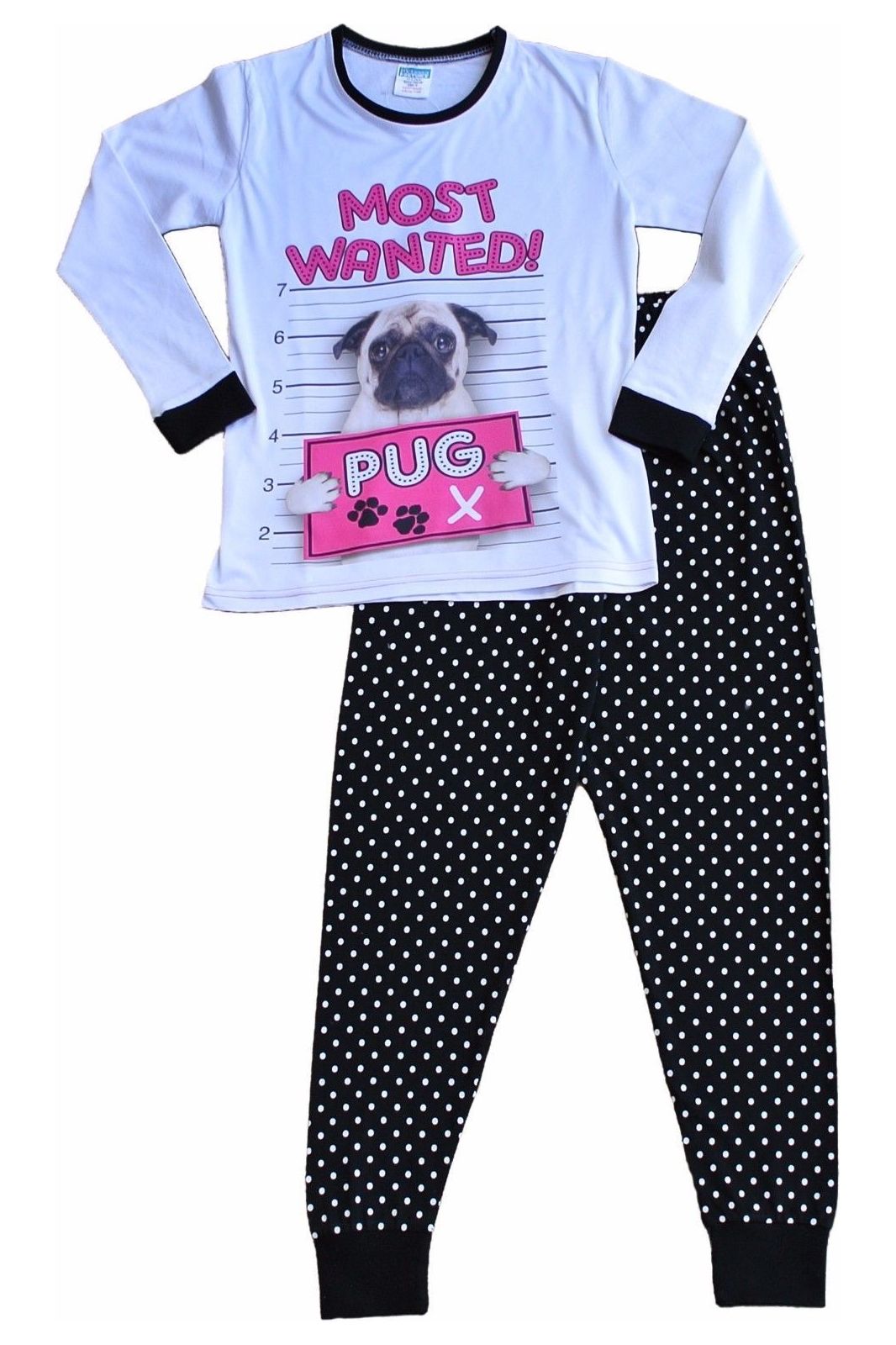 Girls pug pyjamas sale