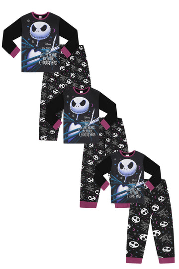 Disney The Nightmare Before Christmas Tim Burton Family Long Matching Pyjamas