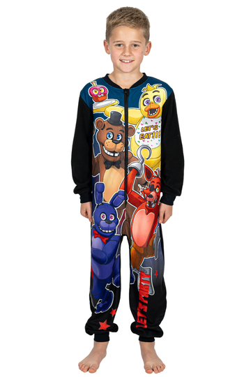 Boys Five Nights At Freddy's FNAF Fleece Sleepsuit