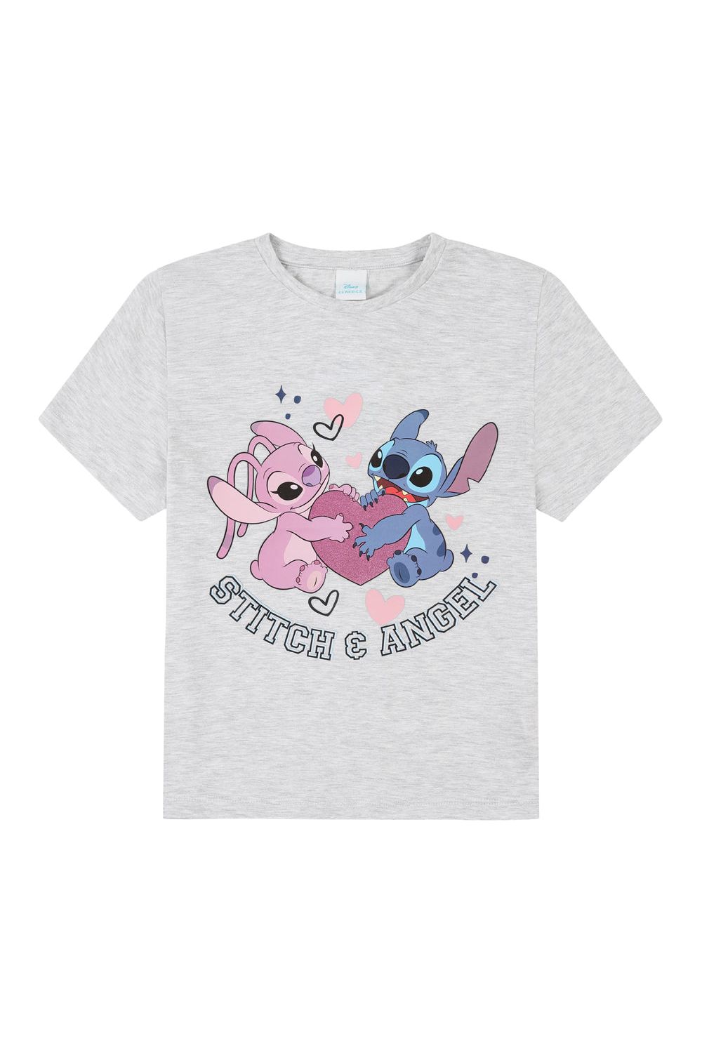 Girls Disney Lilo and Stitch and Angel Short Pyjamas