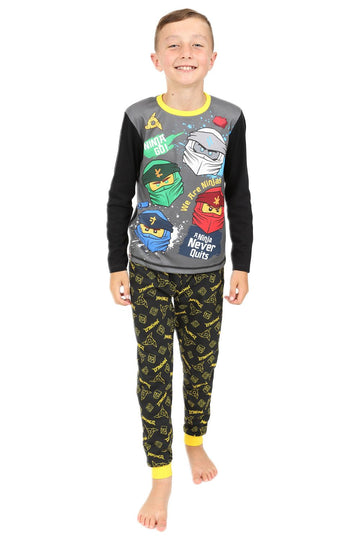 Boys Official Lego Ninjago Long Sleeved Pyjamas w21