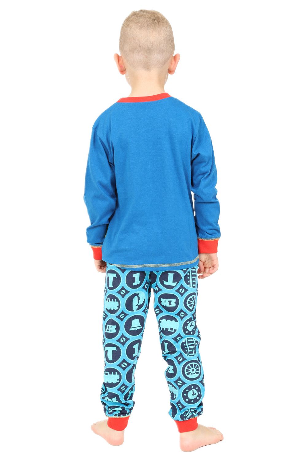 Boys Thomas The Tank Engine Long Blue Pyjamas