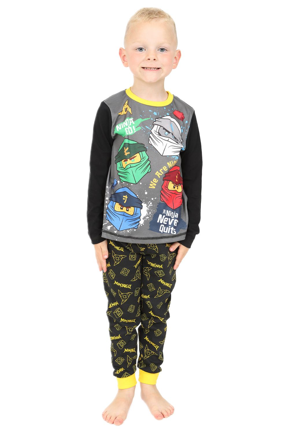 Boys Official Lego Ninjago Long Sleeved Pyjamas w21