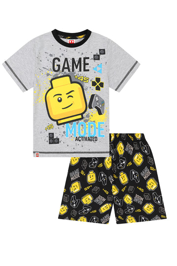 Boys Official Lego Game Mode Activated Short Pyjamas