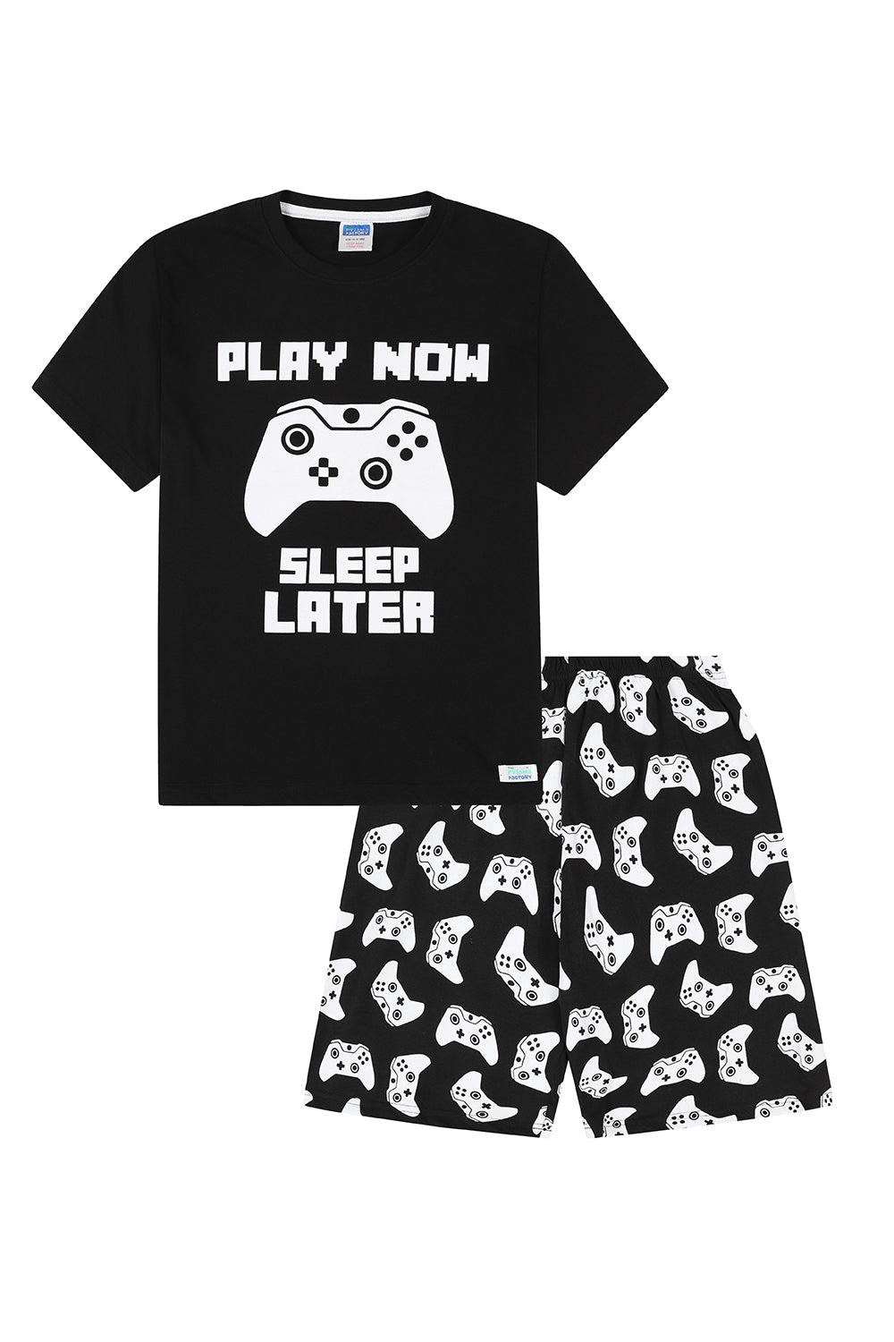 Boys Play Now Sleep Later Gaming Short Pyjamas