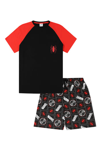 Men's Marvel Spiderman Pocket Character Short Pyjamas