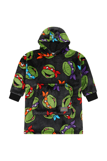 Boys Teenage Mutant Ninja Turtles Fully Lined Luxury Oversized Fleece Hoodie