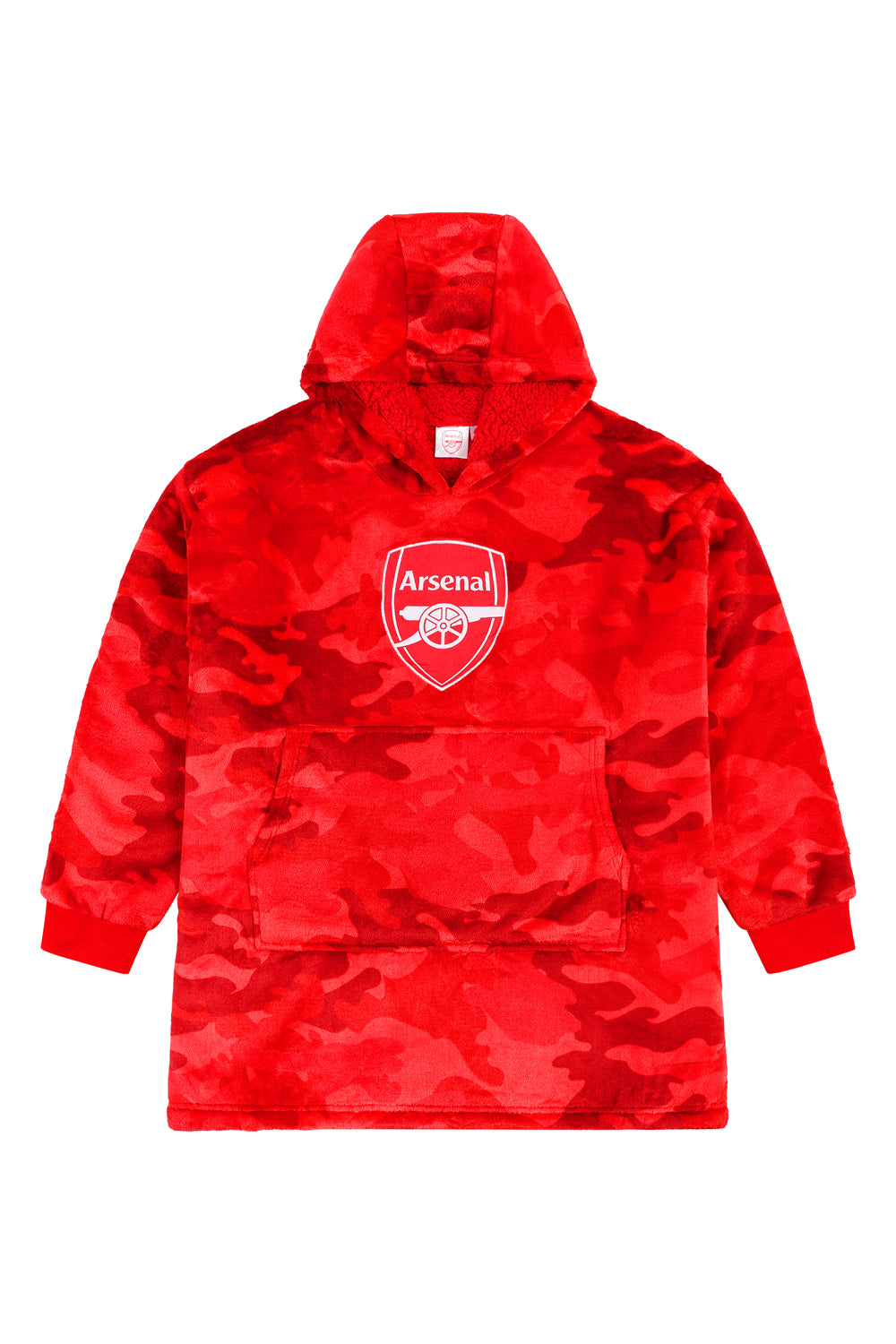 Arsenal Football Club Camouflage Fully Lined Oversized Fleece Hoodie