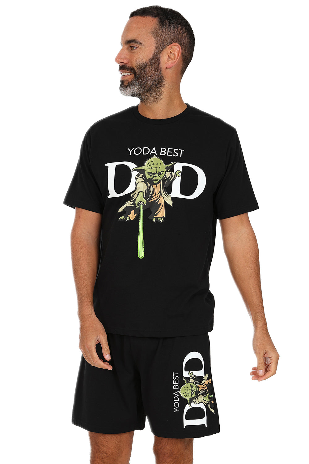 Men's Star Wars Yoda Best Dad Short Pyjama Set