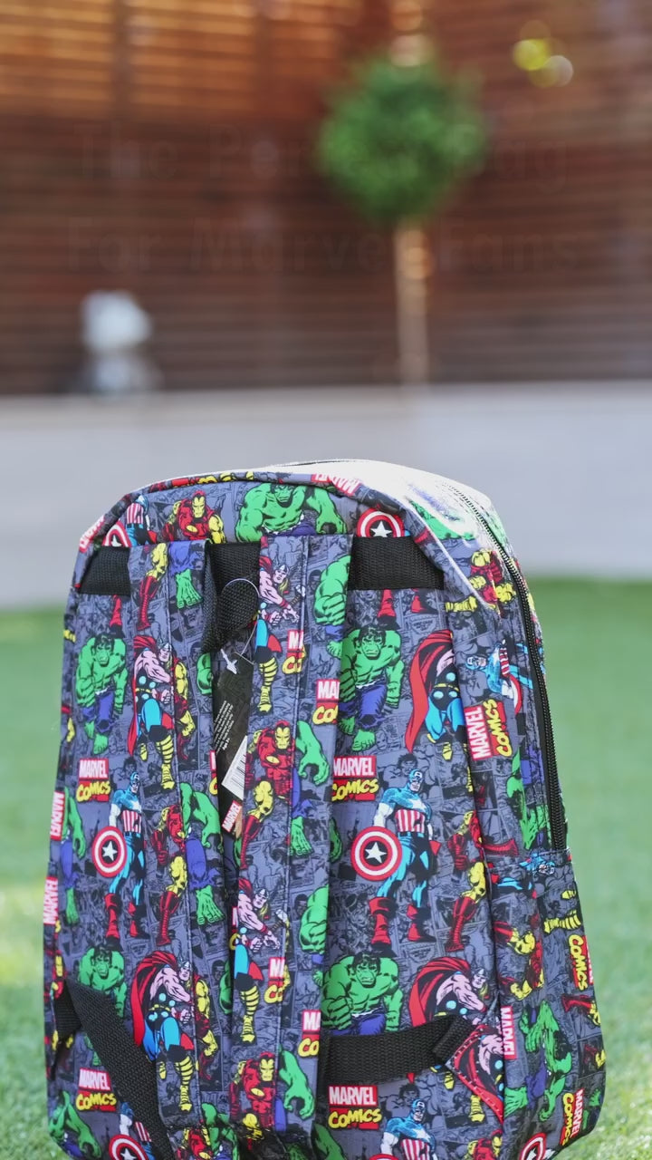 Marvel Avengers Official Backpack with Comic Style Design