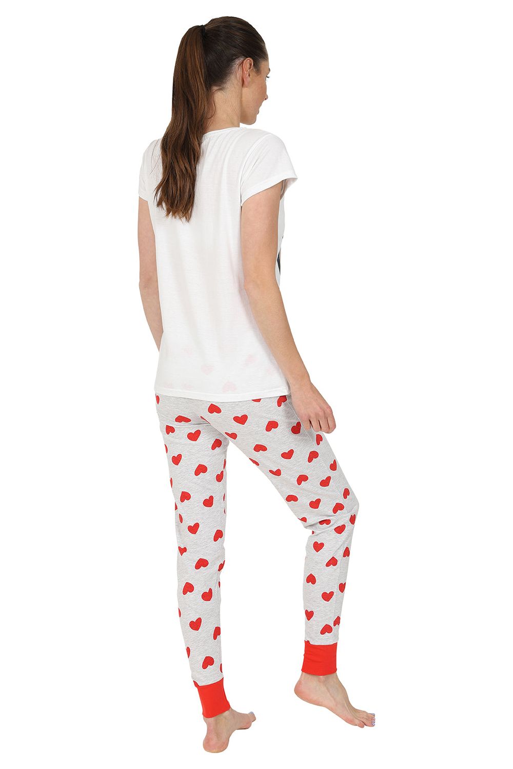 Women s Disney Lady and The Tramp Heart Long Pyjamas