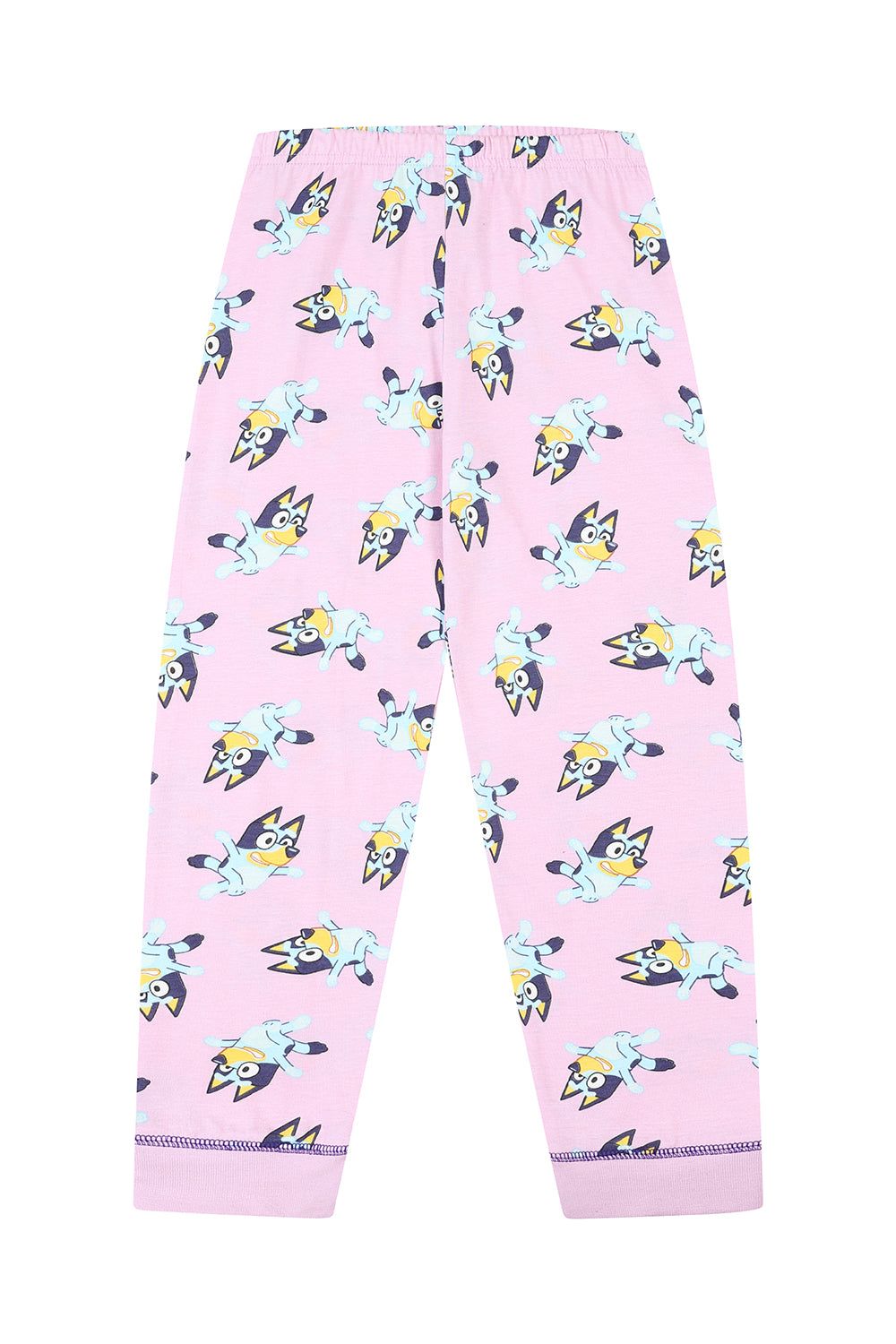 Girls Bluey and Bingo Queens Pink Long Pyjamas 2 to 6 Years