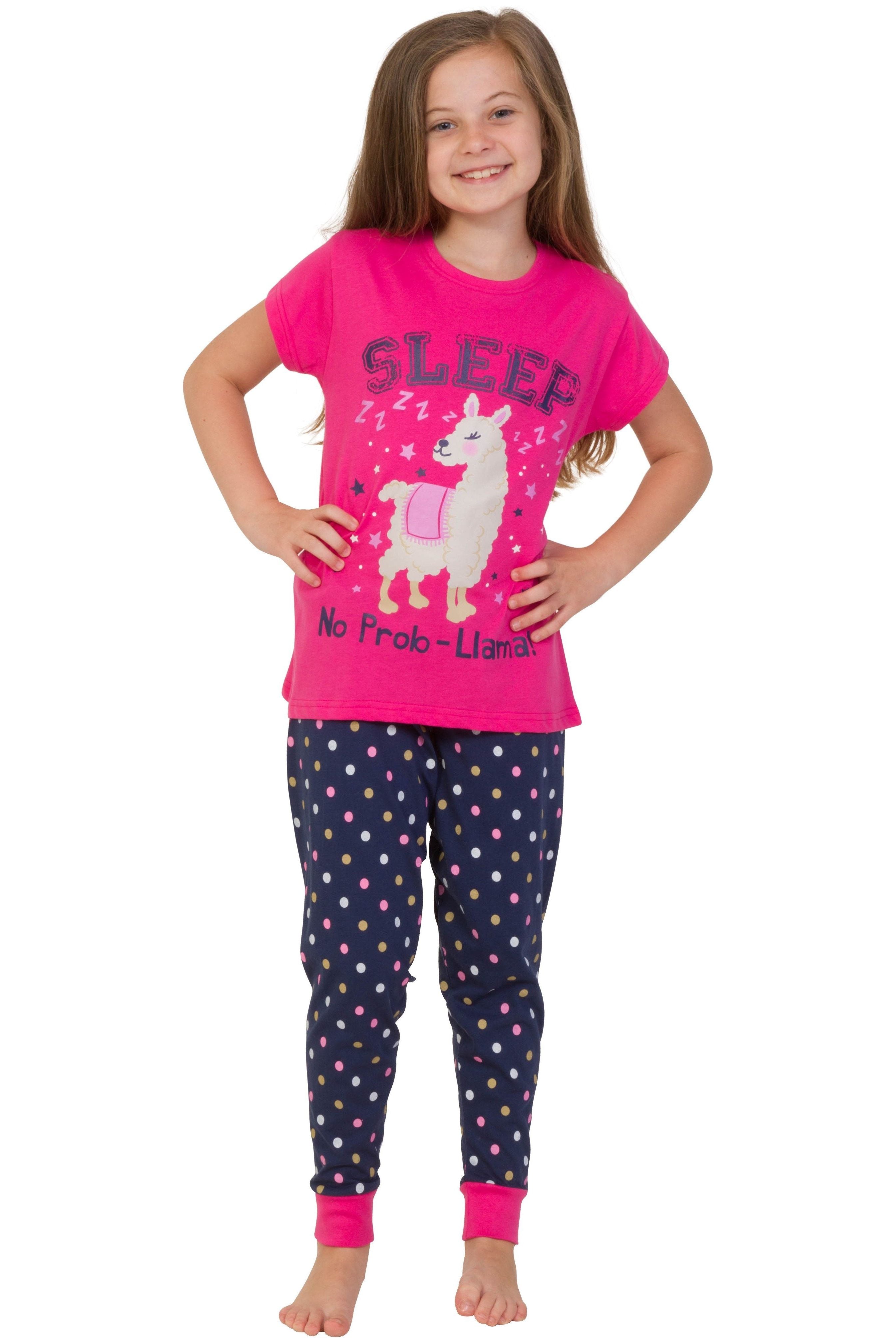 Llama girls pajamas sale